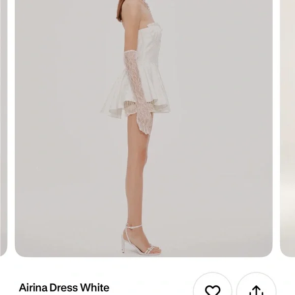 White mini dress with shorts - Picture 4 of 4